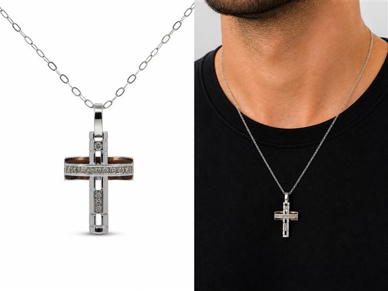 Pendant Cianfrone Gioielli Man in Gold Diamante 0.09 Ct PEOR-4-198 - PEOR-4-198